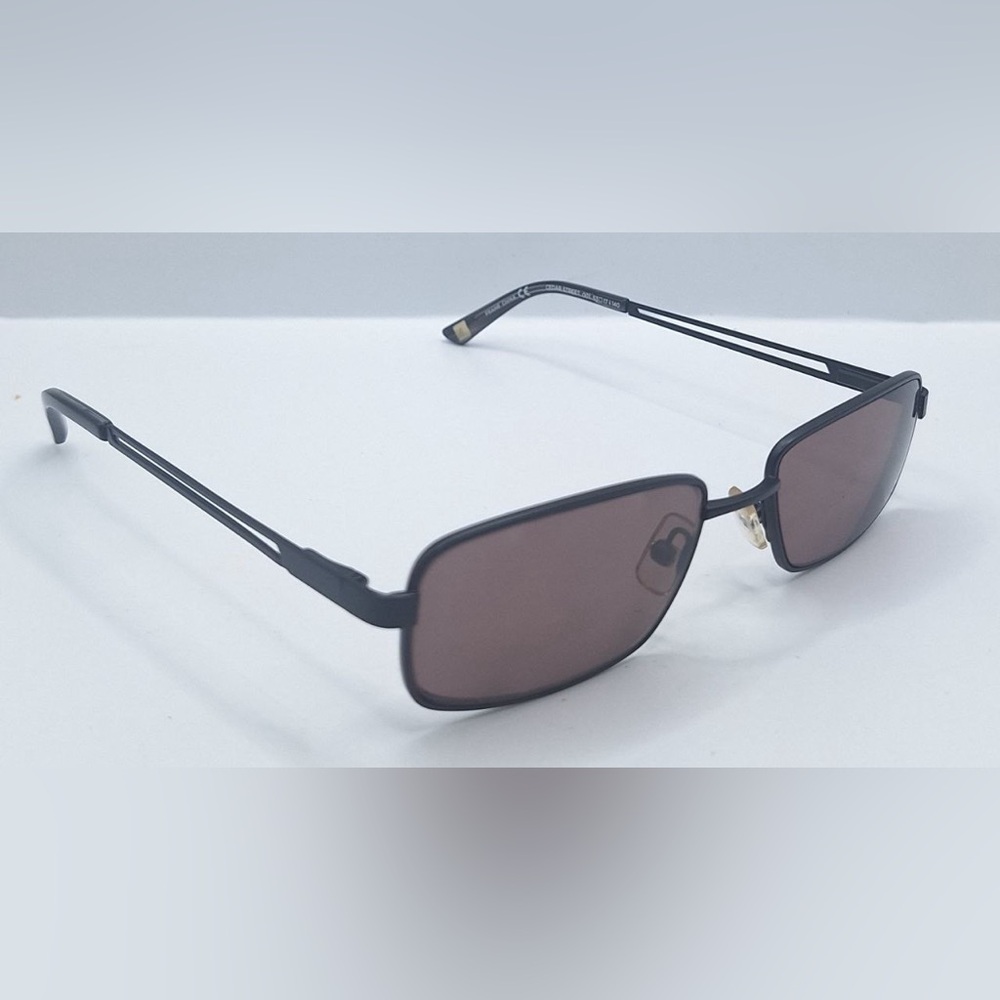 Marchon NYC Cedar Street Black Oval Sunglasses Frames Only